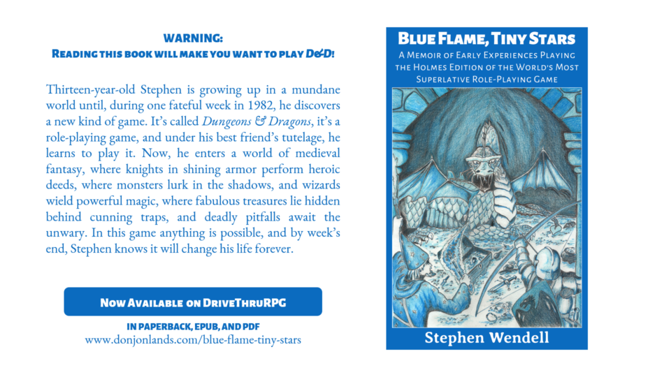 You are currently viewing Blue Flame, Tiny Stars: Now Available on DriveThruRPG
