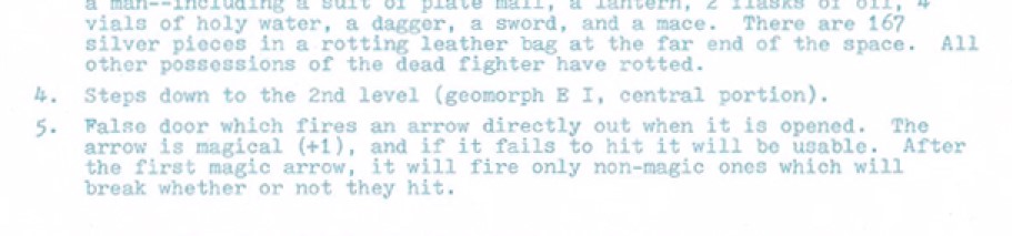 Dungeon Geomorphs Set One  ENCOUNTER KEY EXAMPLE  Room 5